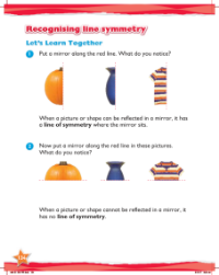 Learn together, Recognising line symmetry