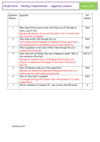 2. Reading Comprehension suggested answers