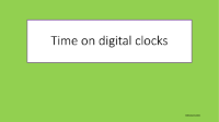 24 Hour Time on Digital Clocks