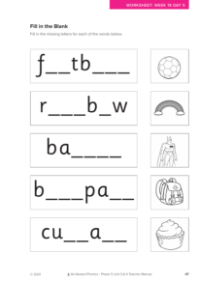Fill in the Blank activity - Worksheet 