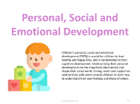Personal, Social and Emotional Education