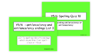Revise 'ant', 'ance', 'ancy', 'ent', 'ence' and 'ency' Endings
