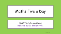 Ratio - Relative sizes and similarity