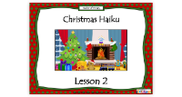Christmas Poetry Unit - Lesson 2 - Christmas Haikus