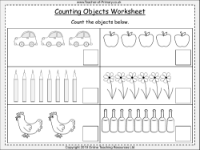 Counting Objects - Worksheet