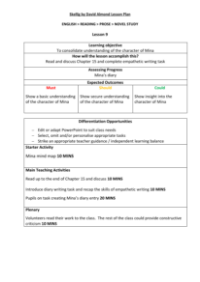 Skellig Lesson 9: Motifs - Lesson Plan