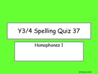 Homophones 1 Quiz