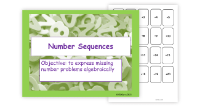 2. Linear number sequences