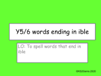 Words Ending in 'ible' Presentation