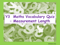 Vocabulary Quiz - Measurement: Length