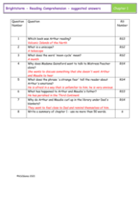 6. Reading Comprehension suggested answers