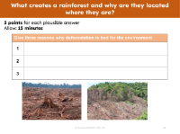 Three reasons - Why deforestation is bad for the environment