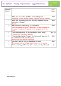 5. Reading Comprehension suggested answers