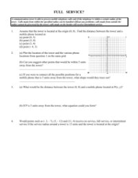 Full Service Worksheet