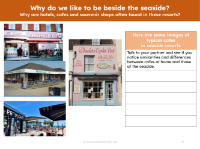 Comparing seaside cafes to home cafes - Worksheet