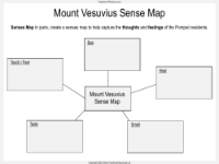 Mount Vesuvius Sense Map Worksheet