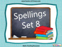 Spellings - Set 8 PowerPoint