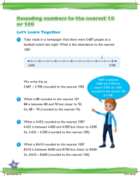 Learn together, Rounding numbers to the nearest 10 or 100