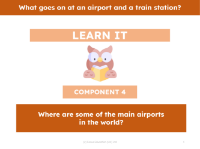Where are some of the main airports in the world? - Presentation