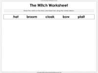 Room on the Broom - Lesson 4 - The Witch Worksheet