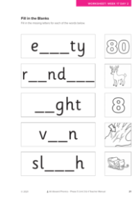 Fill in the Blanks activity  - Worksheet