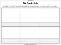 Billionaire Boy - Lesson 5 - The Comic Strip Worksheet