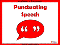 Punctuating Speech - PowerPoint