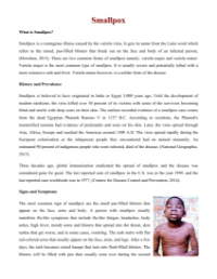 Smallpox - Reading with Comprehension Questions 2