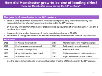 Growth of Manchester in the 18th Century - Info sheet