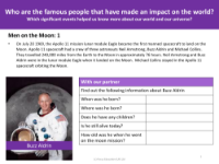 Men on the moon - Worksheet