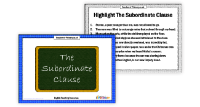 The Subordinate Clause