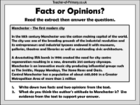 Fact and Opinion - Worksheet