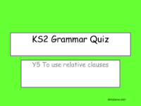 Relative Clauses Quiz