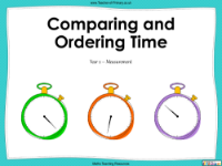 Comparing and Ordering Time - PowerPoint