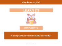 Why is plastic environmentally unfriendly? - Presentation