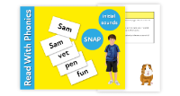18. Words To Play Snap - Fun Ways To Practise 3 Letter Phonic Words (3 years +)