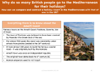 Amalfi Coast - Info sheet