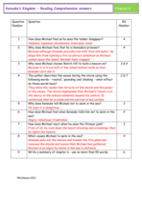 6. Reading Comprehension answers