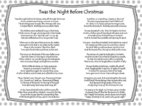 Christmas Poetry Unit - Lesson 3 - Twas the Night Before Christmas Worksheet