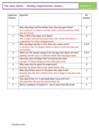 4. Reading Comprehension answers