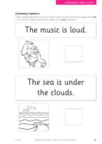 Castaway Captions activity - Worksheet 