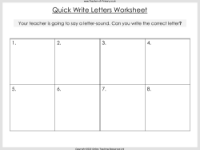 g, o, c, k Worksheet