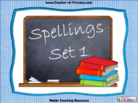 Spellings - Set 1 PowerPoint