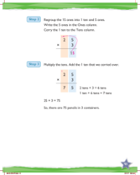 Learn together, Multiplying 2-digit numbers with regrouping (3)