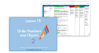15. Order numbers and objects