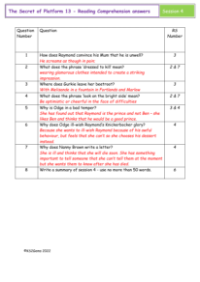 5. Reading Comprehension answers