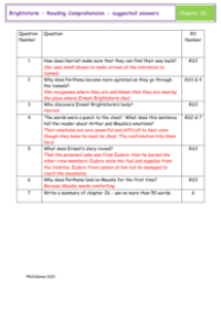 4. Reading Comprehension suggested answers