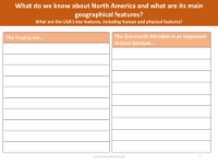 The tropics and the Greenwich Meridian - Writing task