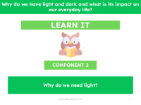 Why do we need light? - Presentation