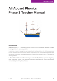 Overview - Phonics phase 3